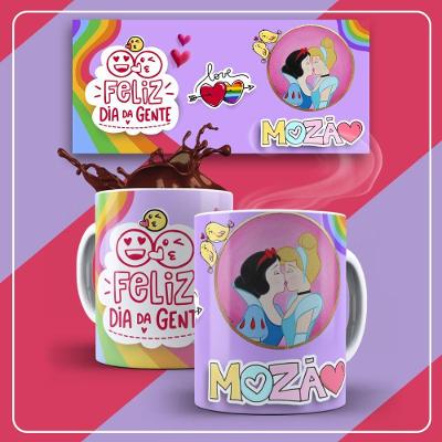 Caneca De Porcelana 325ml Lgbt Decorada Lgbt 30