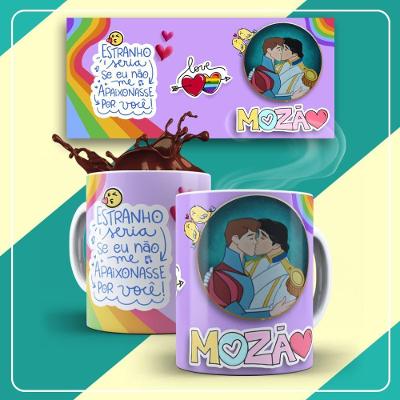 Caneca De Porcelana 325ml Lgbt Decorada Lgbt 29