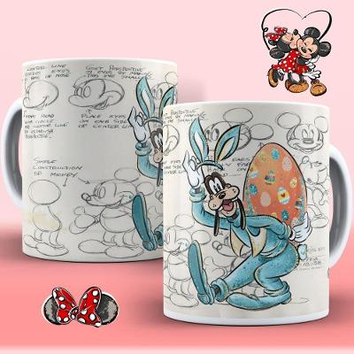 Caneca De Porcelana 325ml Personagens Disney Pateta