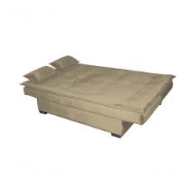 Sofá Cama Casal Reclinável Esmeralda - Veludo Marrom Claro - 3