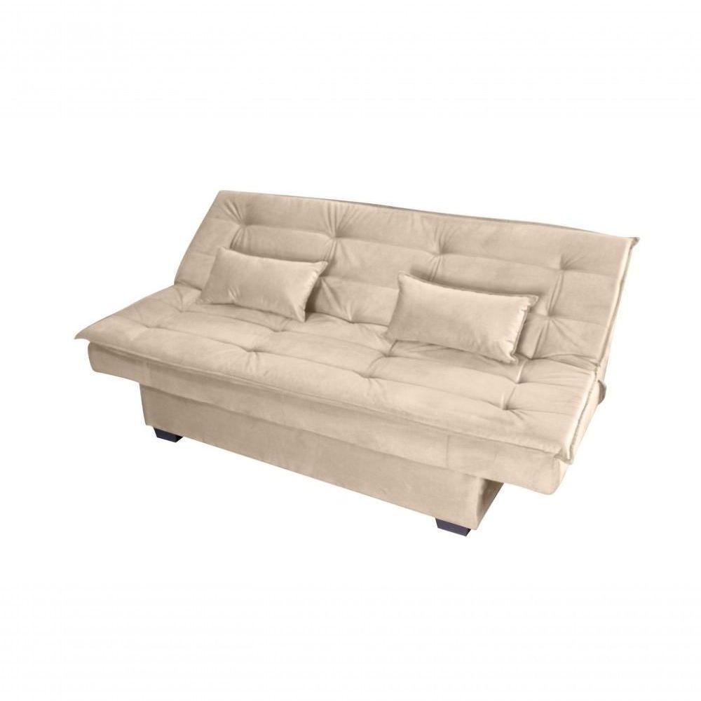 Sofá Cama Casal Reclinável Esmeralda - Bege Light - 4