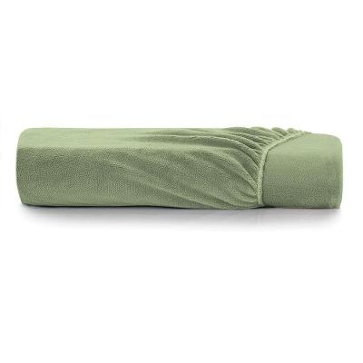 Lençol Com Elástico Casal Altenburg Blend Malha Verde Oliva