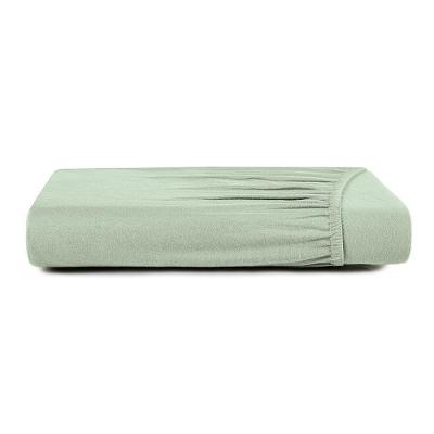 Lençol Com Elástico Casal Altenburg Cetim 300 Fios Verde