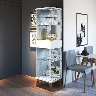 Cristaleira Ambiente Nuance Branco Acetinado - Imcal