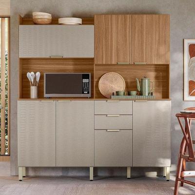Kit Para Cozinha Ambiente Pitaya Amêndola Nude Prime Tx - Demóbile