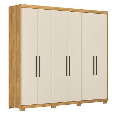 Guarda Roupa Casal Venice 62780pe Cinamon Touch Off White Com Pés - Demóbile