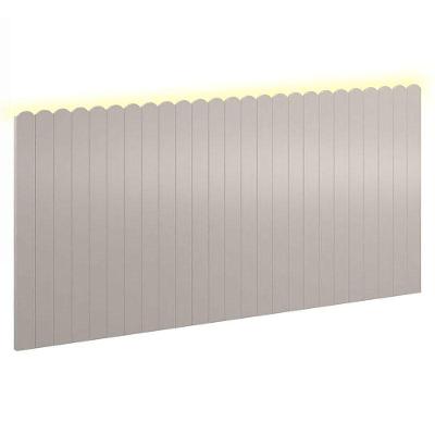 Painel Decorativo Farm 225x109x37 Cm Cinza Com Led - Matic