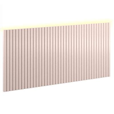 Painel Decorativo Ripado 230x109x49 Cm Rose Com Led - Matic