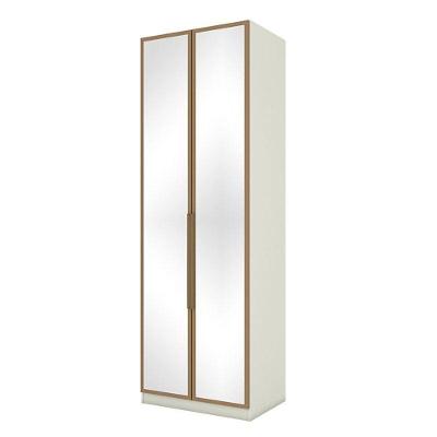 Armário 2 Portas Com Espelhos New Predileto Areia Jequitibá - Henn