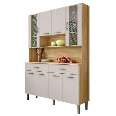 Kit Cozinha Golden Plus 8 Portas Freijó Soft - Kits Paraná