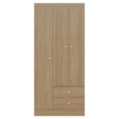 Guarda Roupa Solteiro Versa 3 Portas Freijó Fosco - Kits Paraná