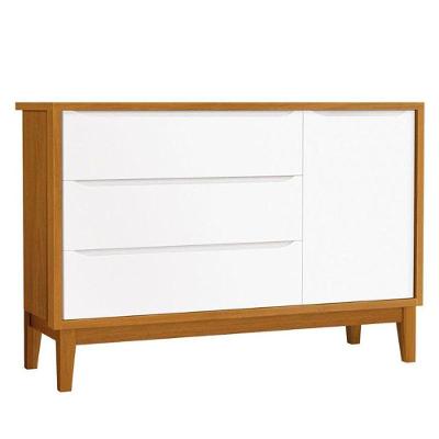 Cômoda Infantil New Classic Branco Acetinado Savana Com Pés Madeira - Reller