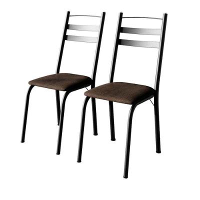 Cadeira Para Mesa De Jantar 061 Kit 4 Peças Preto Madeira Imbuia - Artefamol