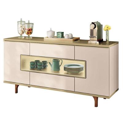 Buffet Murano Off White Champanhe - Hb Móveis