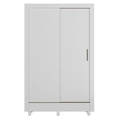 Guarda Roupa Belgica 2 Portas De Correr Branco Brilho - Santos Andirá