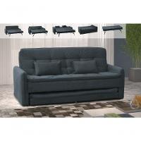 Sofá Cama Reclinável Com Cama Auxiliar - Chumbo Light - 2