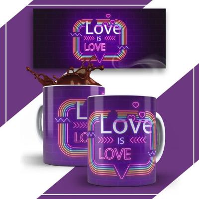 Caneca De Porcelana 325ml Lgbt Decorada Lgbt 20