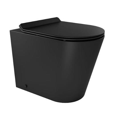 Vaso Sanitário Convencional Liss 12009746119 de Piso Cerâmica Ônix com Assento