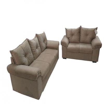 Estofado 3 E 2 Lugares Veludo Choco 1015 Mamflex Choco