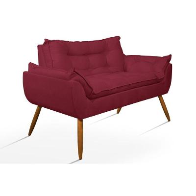 Sofá Namoradeira Confortável marsala