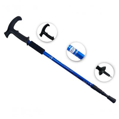 Bengala De Caminhada Leve Anti Impacto Altura Ajustável Campsor Cor:azul