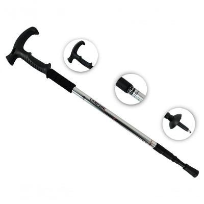 Bengala De Caminhada Leve Anti Impacto Altura Ajustável Campsor Cor:prata