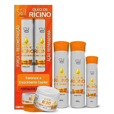 Kit Capilar óleo De Rícino 04 Itens Soul Cosméticos