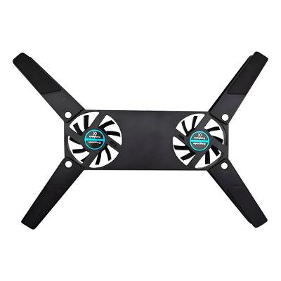 Base Cooler Para Notebook Com 2 Ventoinhas Silenciosas Usb – Dobrável E Portátil Mesa Base Notebook
