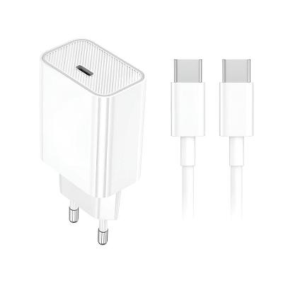 Fonte 20w Fast Charge Com Cabo Tipo-c – Velocidade Máxima E Proteção Completa - Branco