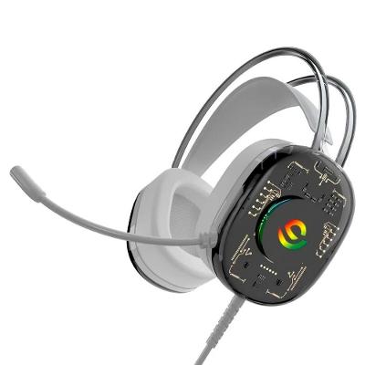 Headset Gamer Com Fio Fone De Ouvido Profissional Rgb - Gamer Over-ear Com Conexão P2 + Usb