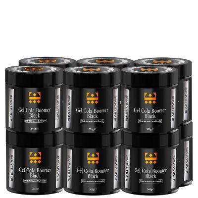 Kit 12 Gel Cola Boomer Black Embaixador 500G
