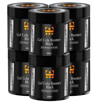 Kit 06 Gel Cola Boomer Black Embaixador 500G