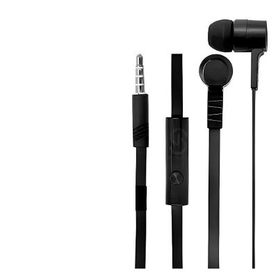 Fone Intra-auricular Microfone Anti-ruído Com Fio preto