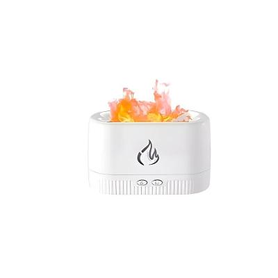 Difusor De Aromas Com Chamas Led – Relaxamento E Aromaterapia Para Casa E Escritório branco