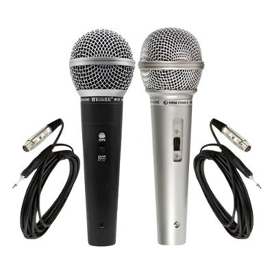 Conjunto 2 Microfones Dinâmicos Profissionais Conexão P10
