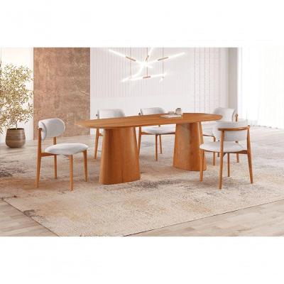 Sala De Jantar Orgânica Com 6 Cadeiras Montreal Star Móveis