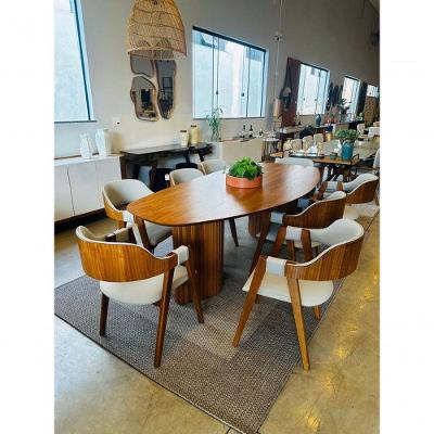 Sala De Jantar Orgânico 8 Cadeiras Florença - Art Salas