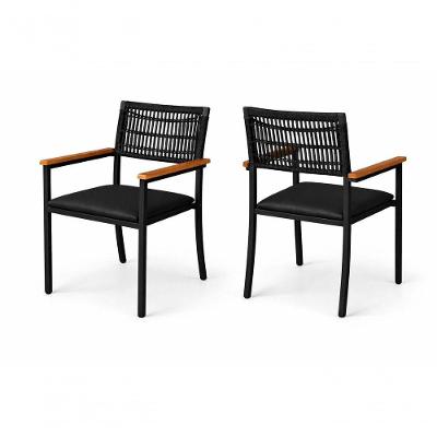 Kit 2 Cadeiras Externa Náutica Com Braço Trama Pto Solare