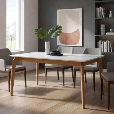 Mesa De Jantar Com Vidro 2,20m X 1,10m - Coralle -gold Salas