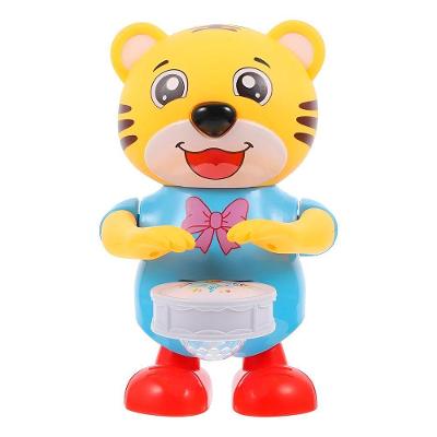 Mini Tigre Músico Dançarino Luzes Sons Tambor Diversão