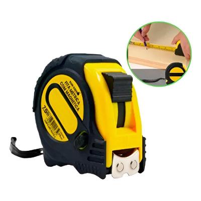 Fita Trena Métrica Profissional Emborrachada Com Trava - Medições Precisas E Duráveis