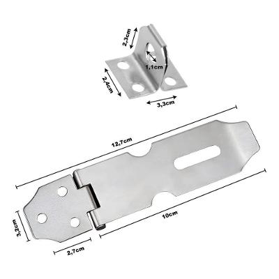 Dobradiça Porta Cadeado Trinco Aço Inox Ferramenta