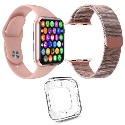 Kit 1 Relógio Smartwatch Iwo 8 Lite Plus + 1 Pulseira Aço Mi