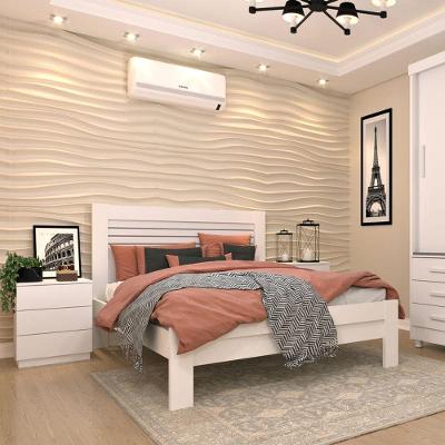 Cama Casal 100% Mdf - Safira-neve - Tcil Móveis