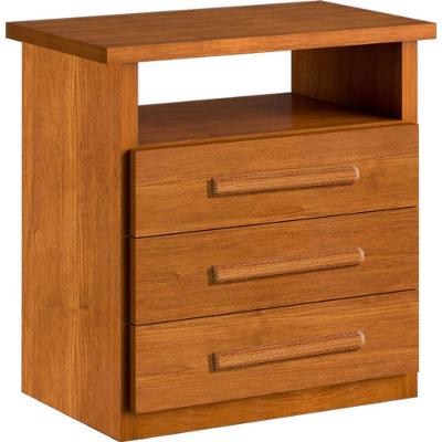 Mesa De Cabeceira 3 Gavetas Telescópicas - Malibu Bianchi