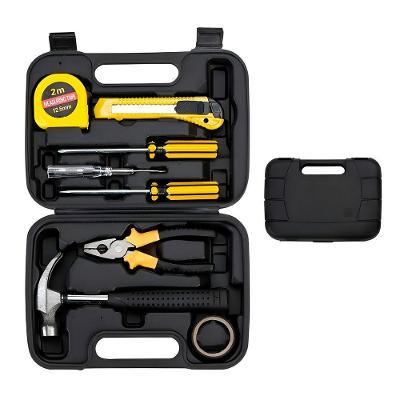 Maleta Ferramentas 8 Peças Martelo Chave Estilete Trena - Maleta Resistente Para Casa, Escritório E Diy