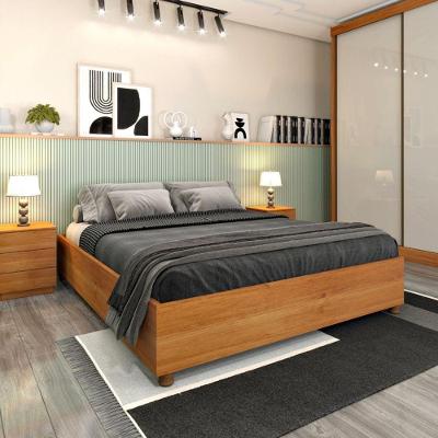 Cama Box Casal - Mônaco-cinamomo - Tcil Móveis