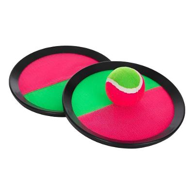 Jogo Pega Bolinha Gruda Velcro Brinquedo Praia Ajustável - Diversão Em Família Para Praia, Parque E Quintal
