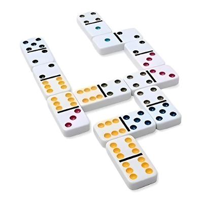 Jogo Dominó Profissional Lata 10mm Colorido Double Six - Elegância, Durabilidade E Diversão