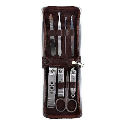 Kit 8 Peças Higiene Pessoal Manicure Estojo Cortador Tesoura - Unhas Perfeitas Em Qualquer Lugar